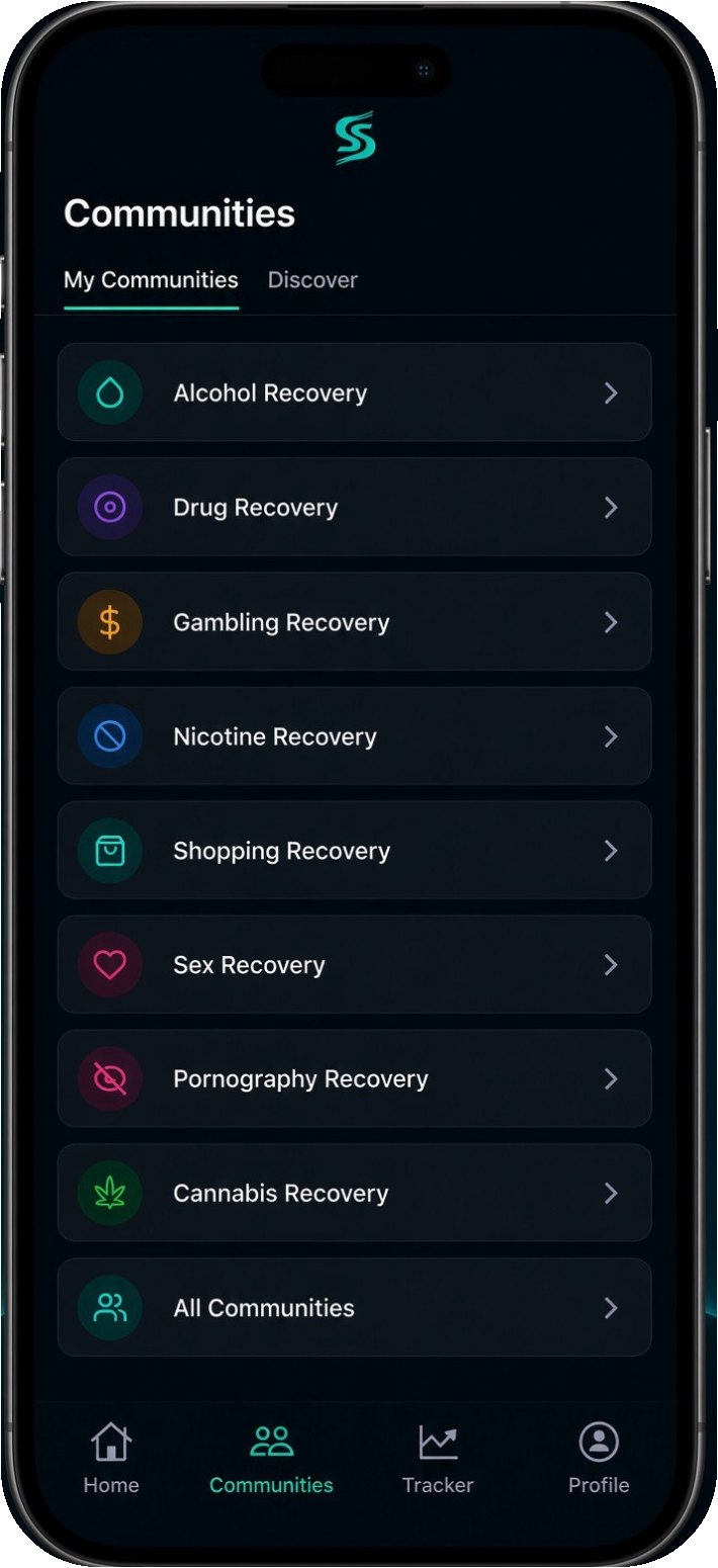 Sober Stride addiction-specific communities